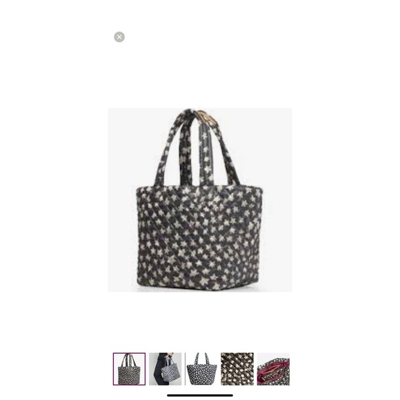 MZ Wallace Medium Metro Tote Quilted All Over Star Print bag Rare - Picture 11 of 13